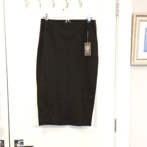 Black Knit Pencil Skirt - Vince Camuto, Size Medium, NWT